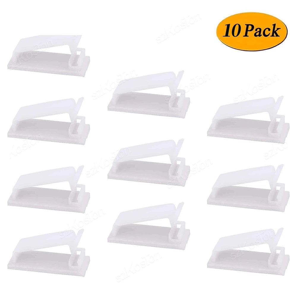 Self-adhesive Cable Organizer Cable Clamp Clips Holder Clamp Management Car USB Data Cable Decorative Cord Winder Manager