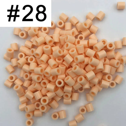 5mm 1000PCS  Black white gray blue green purple Hama Beads for Kids Iron Fuse Beads diy Puzzles Pixel Art Gift Children Toy