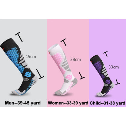 GTUBIKE 1 Pair Winter Warm Ski Stockings Thickening Hiking Socks for Women Men Anti-Cold Skiing Outdoor Sport Stockings Snow
