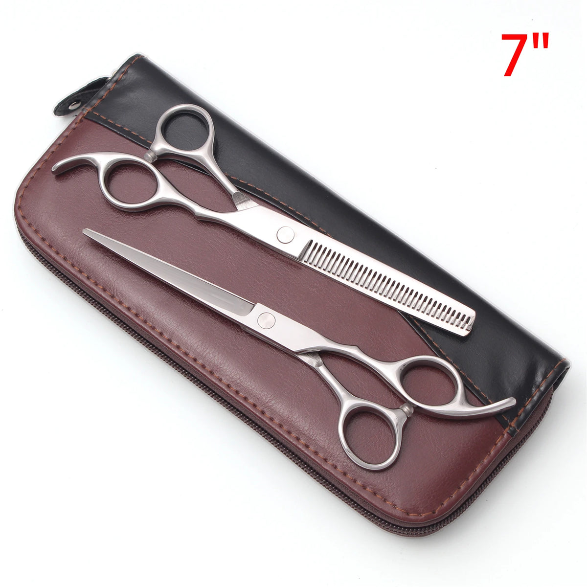 Professional Barber Scissors Set Japanese Steel Straight Thinning Texturizing Shears Precision Ground Sharp for Salon Home  Use