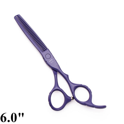 Professional Hairdressing Scissors 5.5" 6" AQIABI Japan Stainless Thinning Scissors Barber Shop Hair Cutting Scissors Red A1010