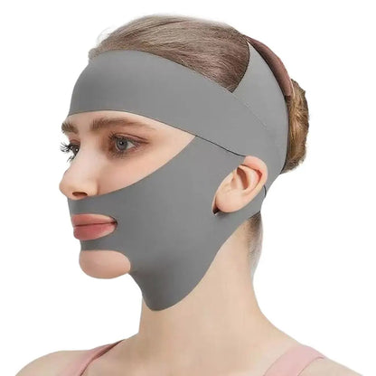 Breathable V-Shape Face Lifting Bandage Tighten & Firm Chin, Reduce Double Chin Anti-Sagging Slimming Strap for Daily Use
