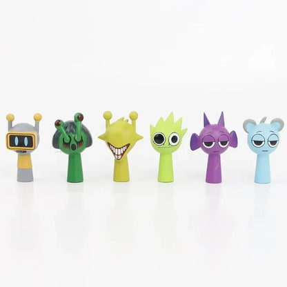 Hot New 24pcs/Set Mini Sprunki Action Figure Toy Cartoon Movie Sprunki Wenda Model Doll Figurines Kids Gift