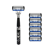 1 handle 6blades