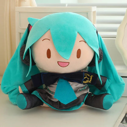 32cm Cute Hatsune Miku Plush Toy Kawaii Anime Miku With Bow High Quality Plushies Home Decor Soothing Plushie Birthday Gift Girl