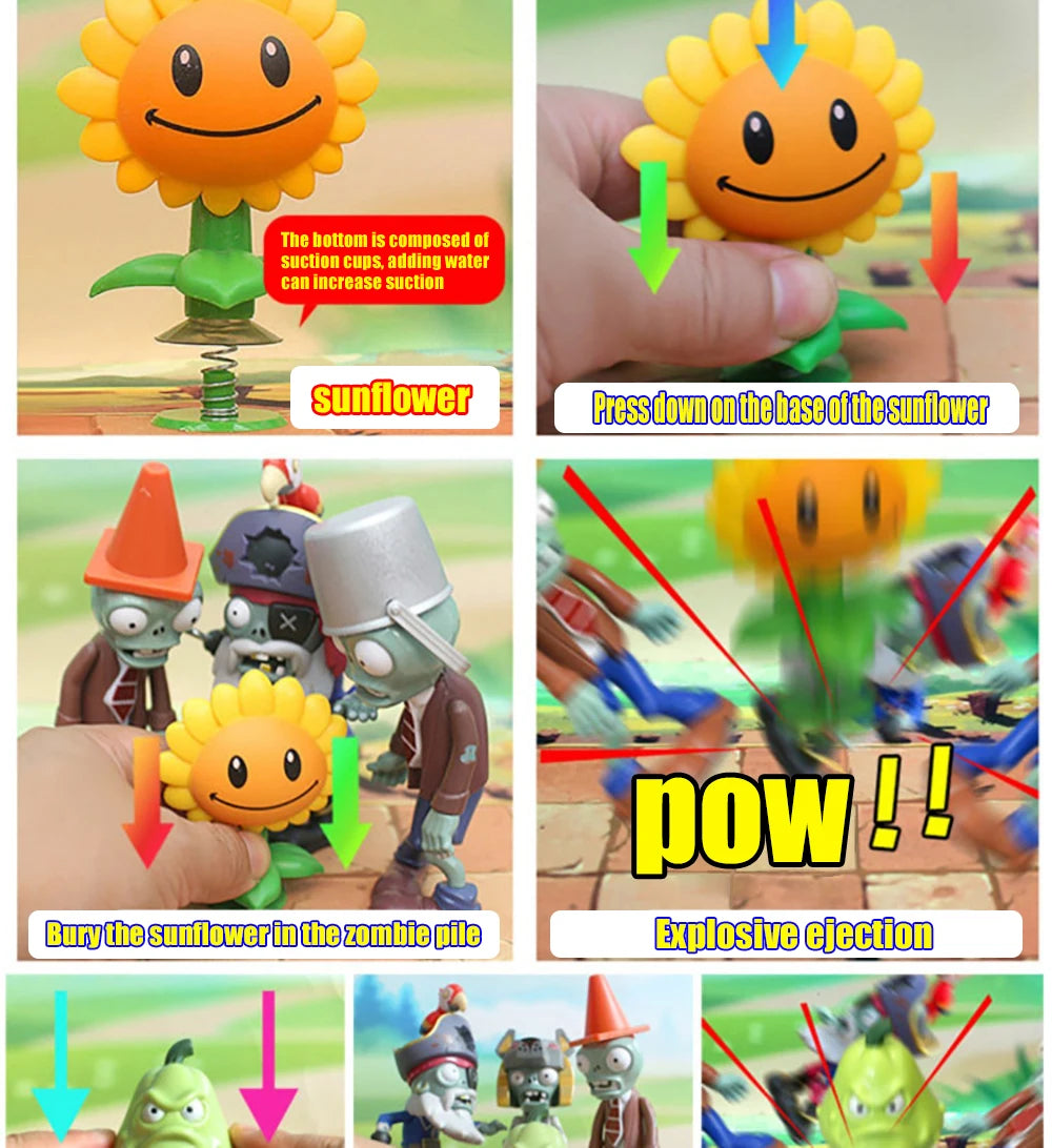 Plants vs. Zombies Giant zombies Egyptian Dr Zombie Dr. Zombie King Action Figure Model PVC Deformation Doll Toys for Kids Gifts