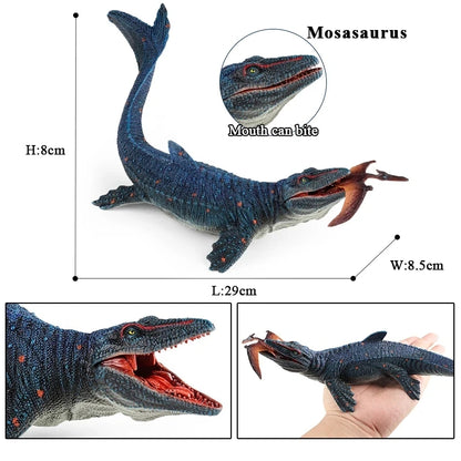 Oenux Prehistoric Savage Mosasaurus Megalodon Mammuthus Jurassic Dinosaurs Sea Life Animals Model Action Figures Toy Kids Gift