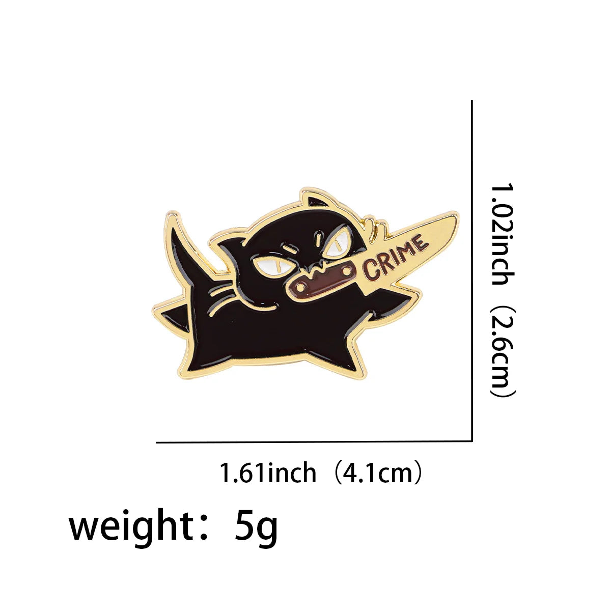 Funny Black Cat Enamel Pin Badges on Backpack Brooches for Women Men Lapel Pins Animal Jewelry Cosplay Accessories Toys Gift
