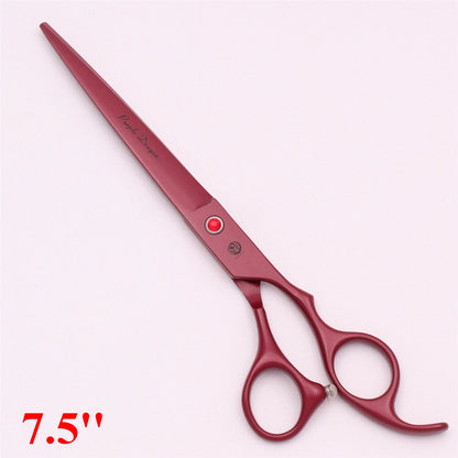 7.5'' Professional Pet Grooming Scissors Hair Cutting Fishbone Thinning Comb Hemostatic Forceps Japan 440C Set For Dog Cat Z3088