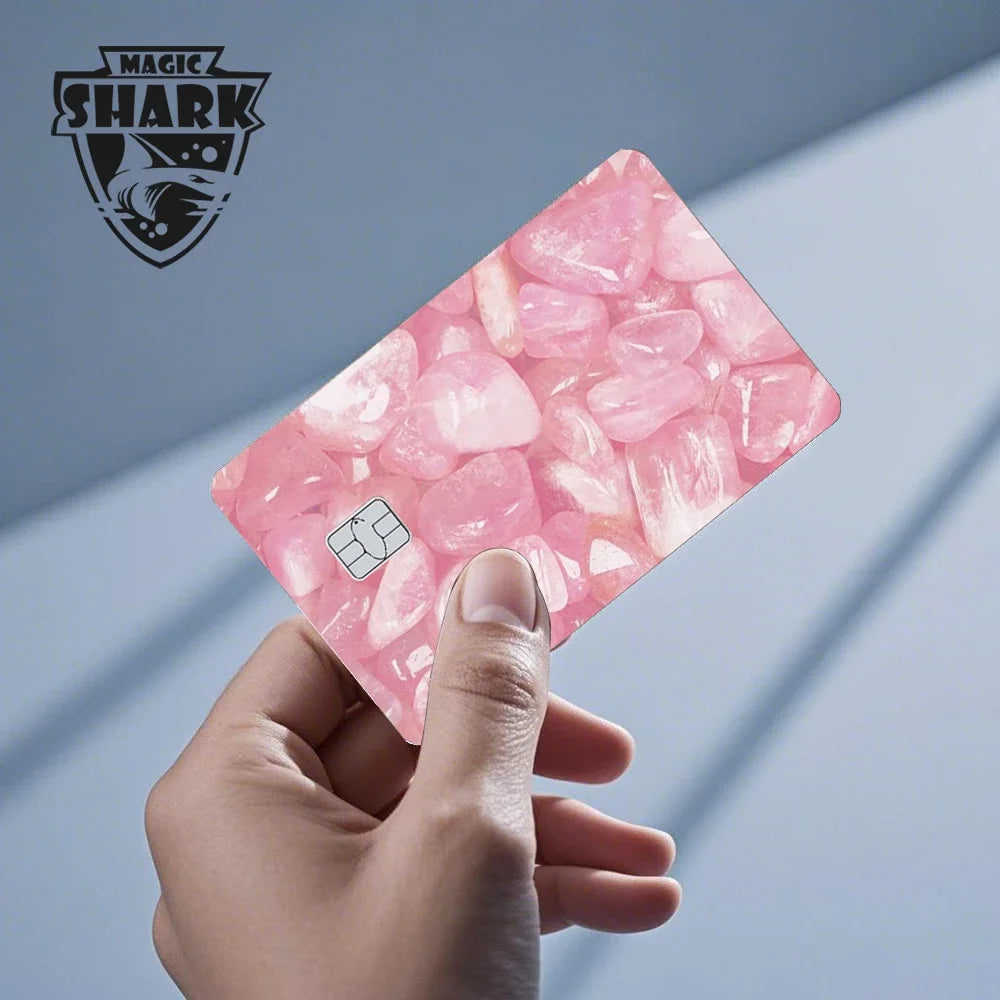 Magic Shark Flower Butterfly Bear Wing No Fade PVC Film Skin Cover Sticker for Bank Debit Credit Card