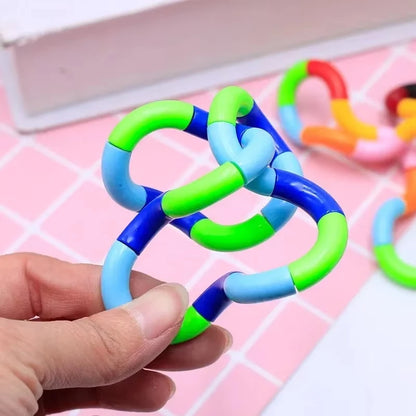 1/3/5Pcs Fun and Educational Twist Music Puzzle Toys for Kids-Vent Deformation Rope Knot Pressure Adult Stress Relief Toys