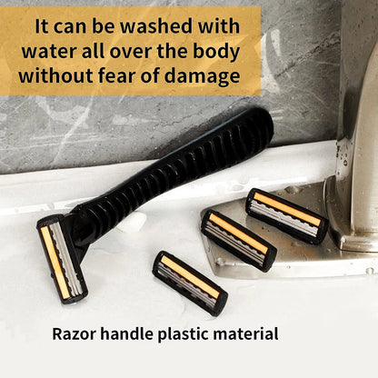 Shaver Brand New Design Men Razor Shaving Two Layer Shaver Reusable Razor Imported Blade Multi Tool Head Change