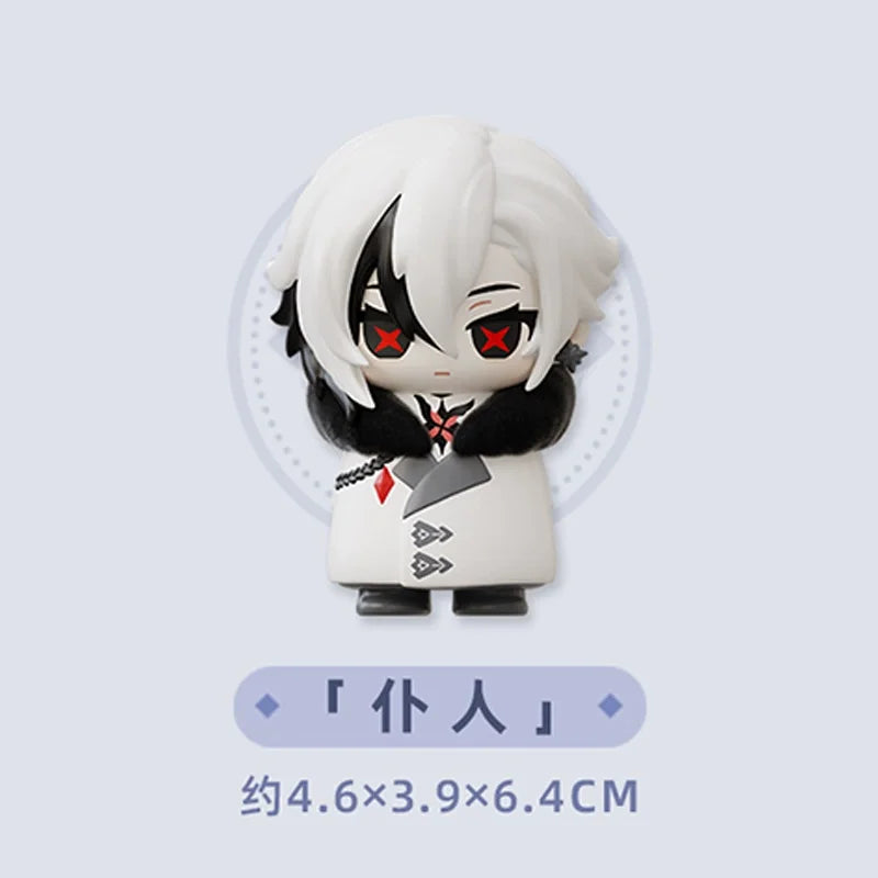 Mihoyo Genshin Impact Fatui Harbinger Q Version Series Blind Box Desktop Mini Doll Model Toys Trend Decoration Surprise Gifts