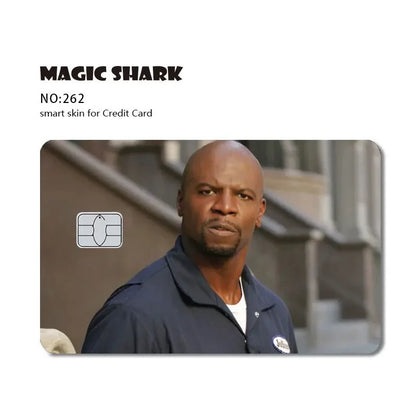 Magic Shark Dog Meme Hunter Snake Stonks 3M Matte PVC Front Sticker Film Cover Skin for Bank Debit Credit Card