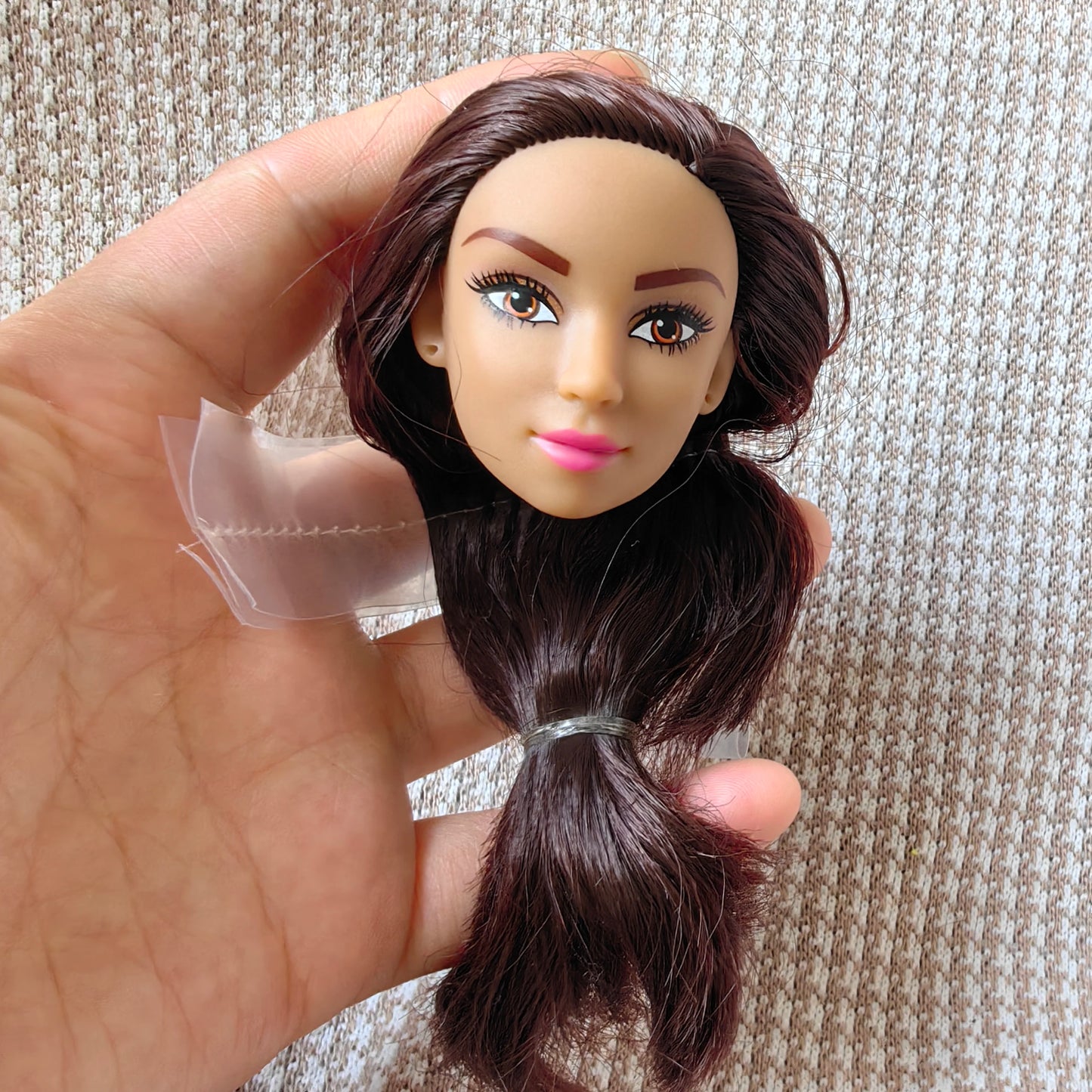 Original Doll Supermodel Star FR Heads DIY Head for 1/6 Doll Accessories Limited Special Curly haired black doll Collection gift