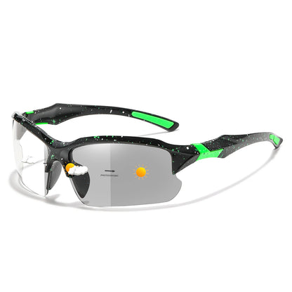 Photochromic Cycling Sunglasses Men Outdoor Sports Tactical Camouflage Goggles Vintage Driving Riding Fishing Windproof
