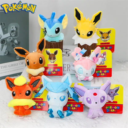 Eevee Umbreon Sylveon Espeon Vaporeon Plush Toys Keychain Sylveon Espeon Duskull Haunter Flareon Stuffed Peluche Doll Gifts Kids