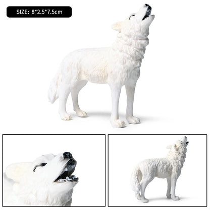 Oenux Arctic South Pole Animals Simulation Penguins Polar Bear Wolf Beluga Whale Action Figures Model Figurine PVC Kid Toy Gift
