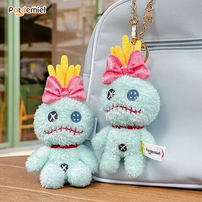 100% Genuine Disney Stitch Scrump Angel Cartoon Blue Stitch Plush Toy Authorized Doll Stich Cute Birthday Gift High Quality