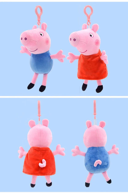 19cm Original Peppa Pig Plush Toys George Eddie Bear Mr Dinosaur Cartoon Anime Figure Stuffed Plush Toys Kids Christmas Gift Toy