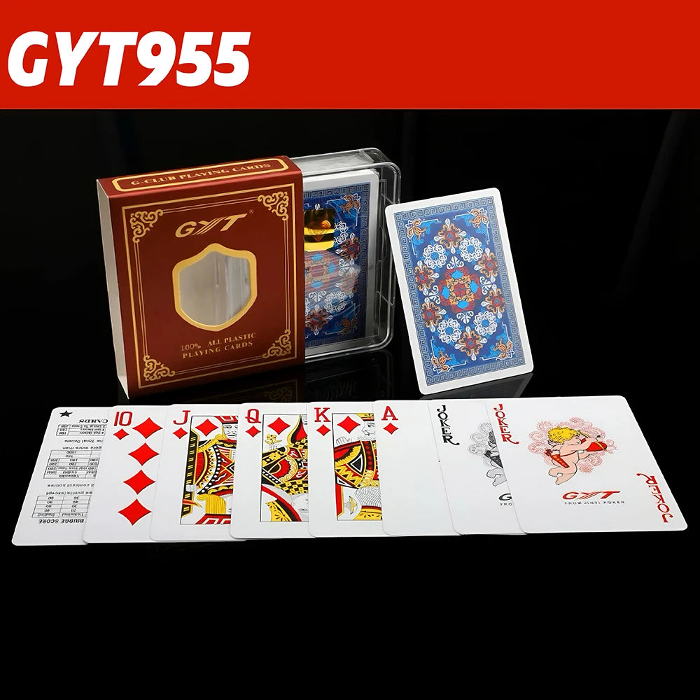 Premium Frosted Playing Cards PVC Plastic Waterproof Durable Poker Cards Large Character Deck of Cards for Parties