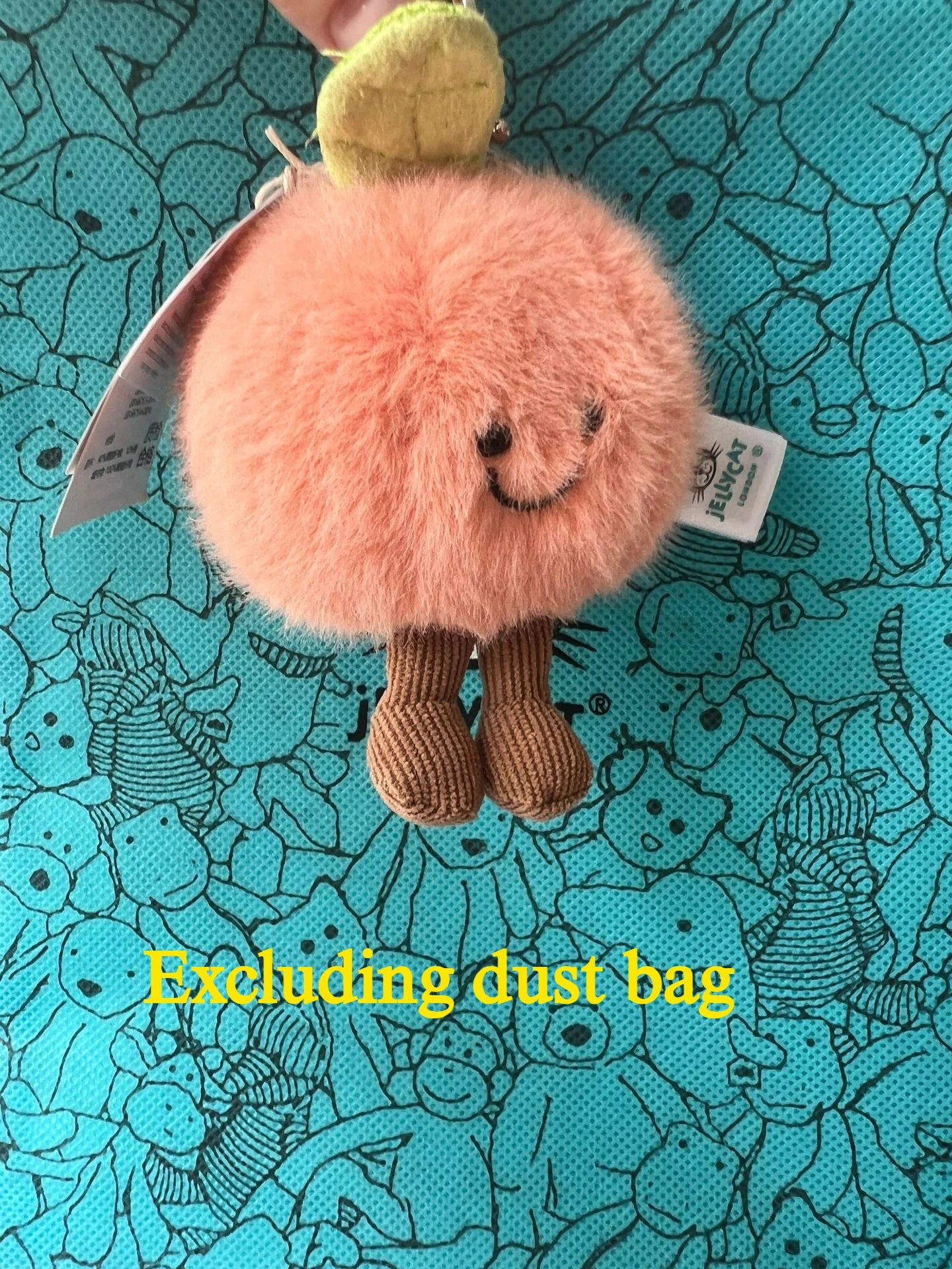 Hot tea bag Jc Cute Plush Toy label cute girl bag charm plush toy keychain Kawaii plush toy Limited New Gift bag
