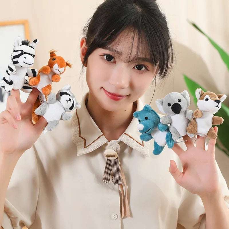 36 Styles Animal Finger Puppet Plush Toy Role Play Tell Story Cloth Doll Baby Educational Toys Children Kids Great Birthday Gift