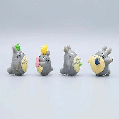 1-12pcs Anime Miyazaki Hayao Series Totoro Figure Mini Statue Cute Toys Room Ornaments Pvc Figures Toy Kid Gifts Collecctibles