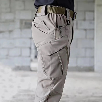 Men's Spring Autumn City Cargo Elastic Pants Trekking Hiking Camping Climbing Running Sports Cycling Work Outdoor Trousers