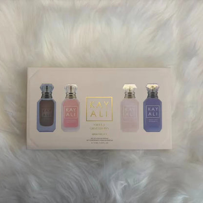 40ml Perfume Mini Set 4x10ml Sweet Vanilla Candy Marshmallow Rose Eau De Parfum Gift Set Long Lasting Fragrance for Women