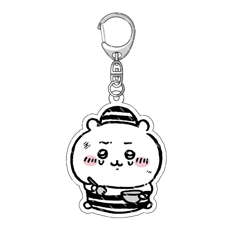 Chiikawa Pendant Anime Comic Acrylic Peripheral Keychain Hachiware Usagi Cute Pendant Bag Hanging Decoration Decoration