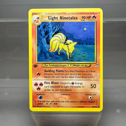 Neo Destiny Charizard PTCG Single Collection Card 1st Edition 1996 Tyranitar Gengar Card PKM Proxy Cards Toys Gifts