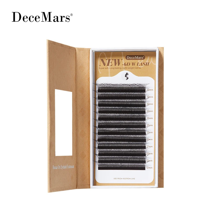 DeceMars New type 6D-W Eyelash Extension  Natural Native