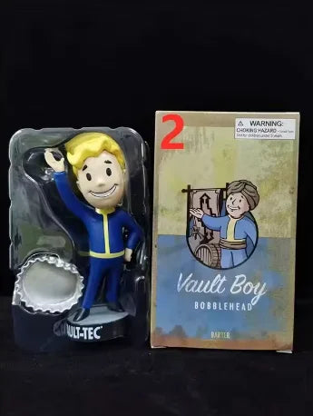 Bobblehead Cute Vault Boy Full Set Anime Action Figure Toys Statue Collection Model Doll  Desktop Ornament Display Toys Gifts