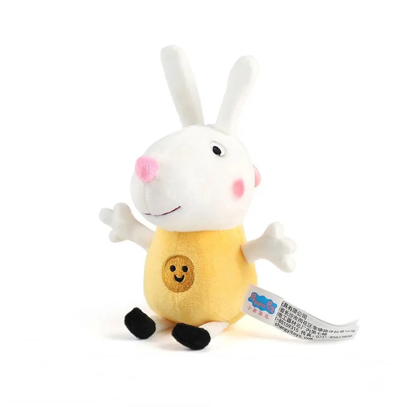 Genuine Peppa Pig Plush Pig Kids Toys 19CM Pet Dinosaur Teddy Bear Soft Stuffed Anime Figure Doll Children's Birthday Gifts