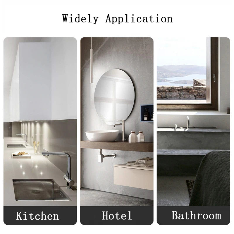 1PC Faucet Plate Hole Tap Cover Deck Plate Stainless Steel Bathroom Kitchen Sink For Most Single Hole Faucet