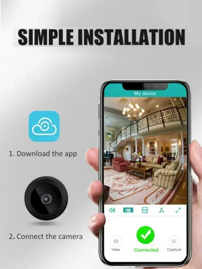 Mini A9 WiFi 1080P HD Security Camera Wireless Monitoring Security Protection Remote Monitor Surveillance Camcorders Smart Home