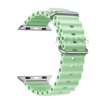 Strap For Apple watch ultra band 49mm 44mm 45mm 41mm 40mm 38mm 44 45 mm 1:1 Original Ocean belt iWatch series 9 10 8 7 se bands