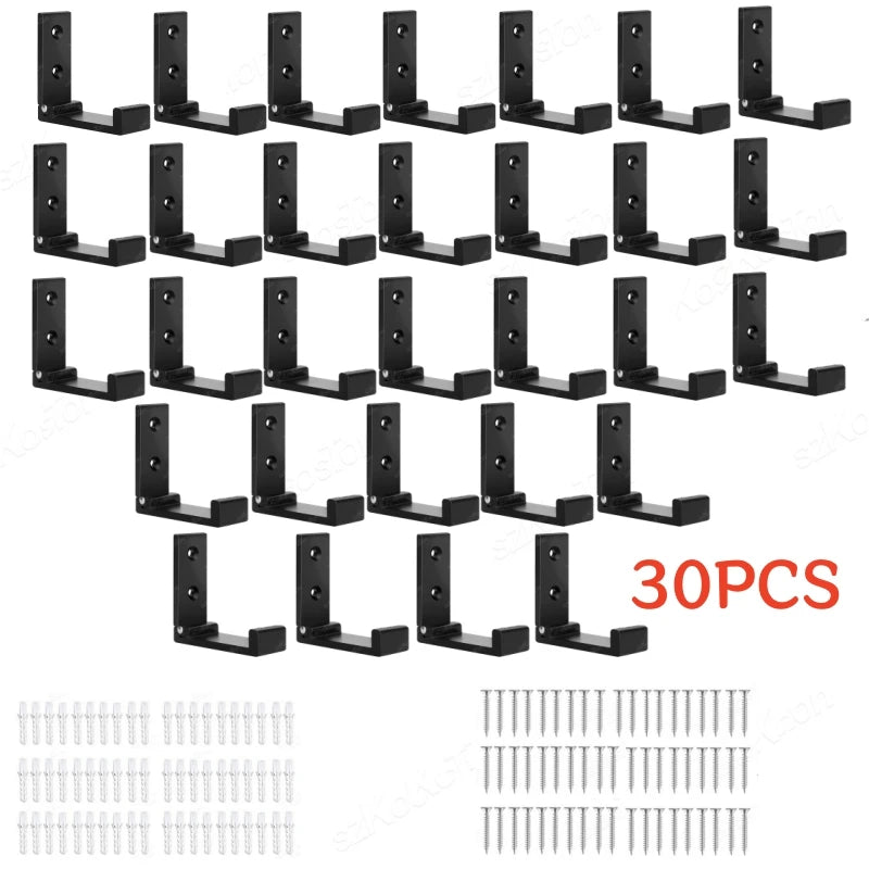 1/5/50pcs Folding Hooks Wall Door Clothes Hooks Aluminum Alloy Rustproof Wall Hanger Clothes Coat Towel Coat Hooks