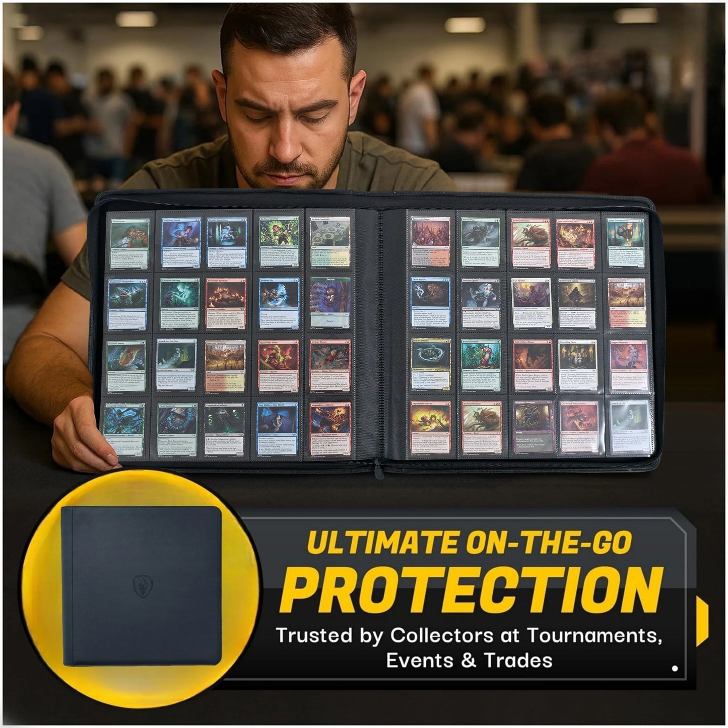 1280+ Cards 20 Pocket Card Binder Collector Card Album - Pages Compatible for Game Cards, Sports Cards and other cards