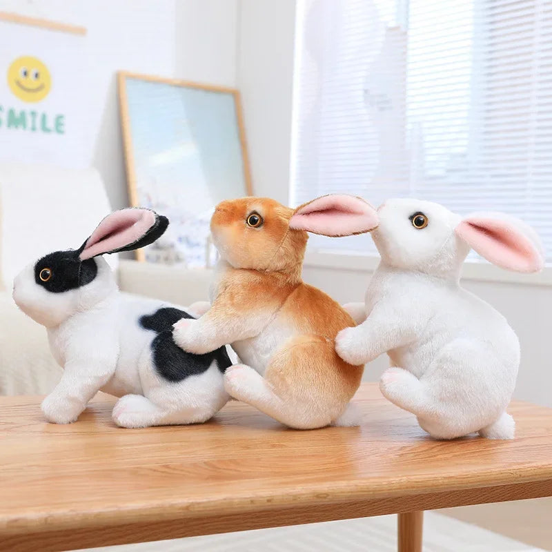 Huge Mini Simulated Animal Dog Rabbit Toys Cute Animal Soft Simulation Doll Easter Birthday Gift Kids Toy Bedroom Decor