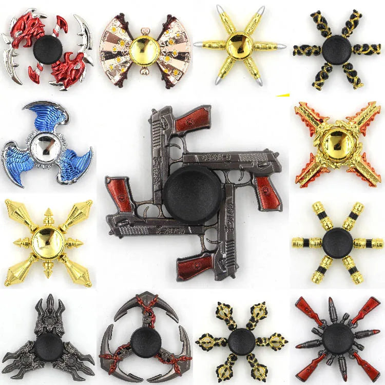 Colorful Figdet Spinner Zinc Alloy Smooth bearings Anime Game Hand Spinner Stress Relief Fingertip Gyro Toys For Adult Kids