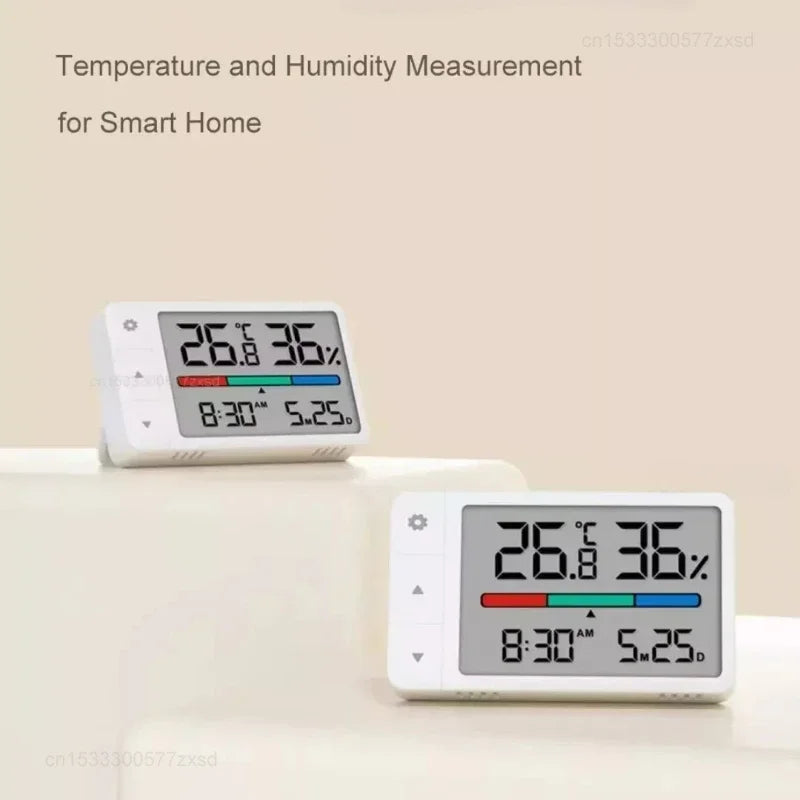 MiaoMiaoCe Intelligent Thermometer Hygrometer Meter Multi Function Clock Digital Display Weather Station Sensor for Home