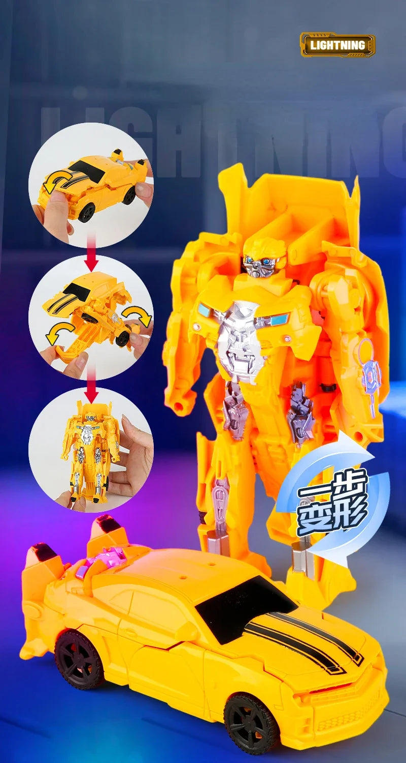 Transformation Toy Robot One Step Deformation Car Action Figure Model Dinosaur Toys for Boys