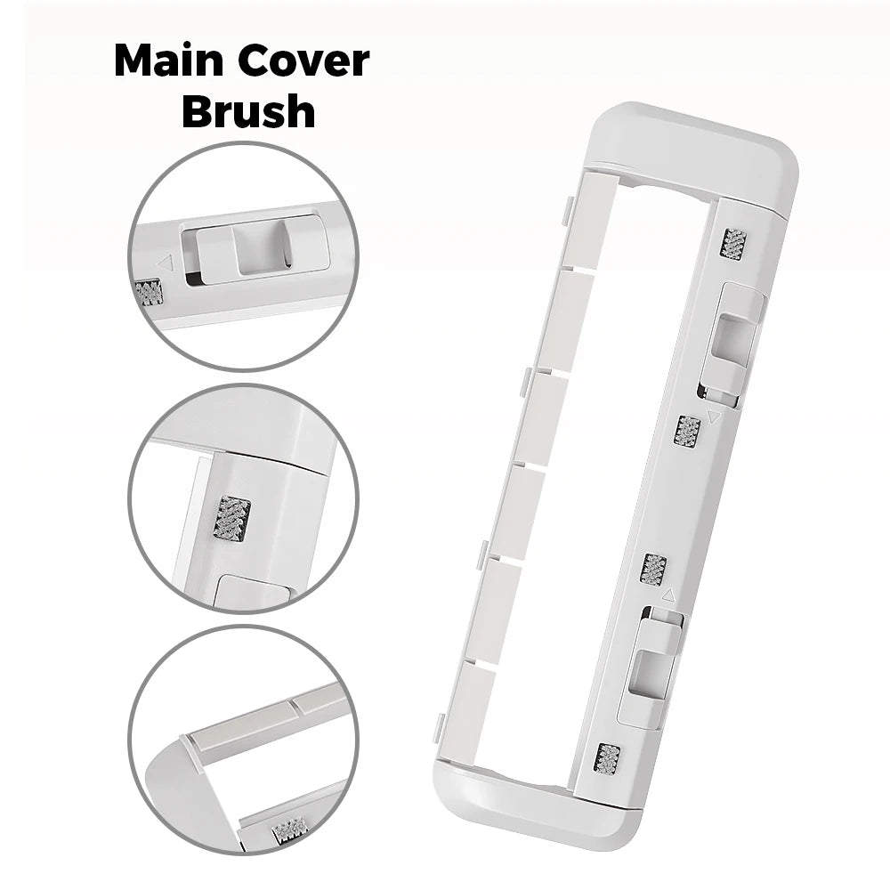 Main Rolling Brush Cover For Dreame X40 X40 Pro X40Ultra D20 Ultra S30 X30 X30 Ultra X30Pro Robot Vacuum Rubber Brush Cover Part