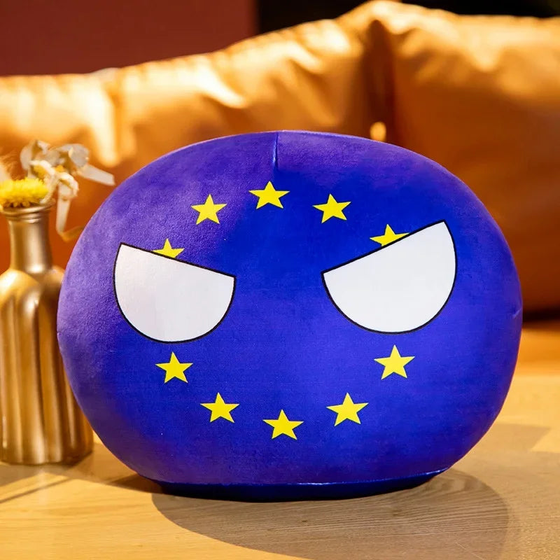 10cm Cute Countryball Polandball Plush Stuffed Dolls Anime Short  Toys Mini Pillow Bag Key Ring Pendant Cosplay Gifts
