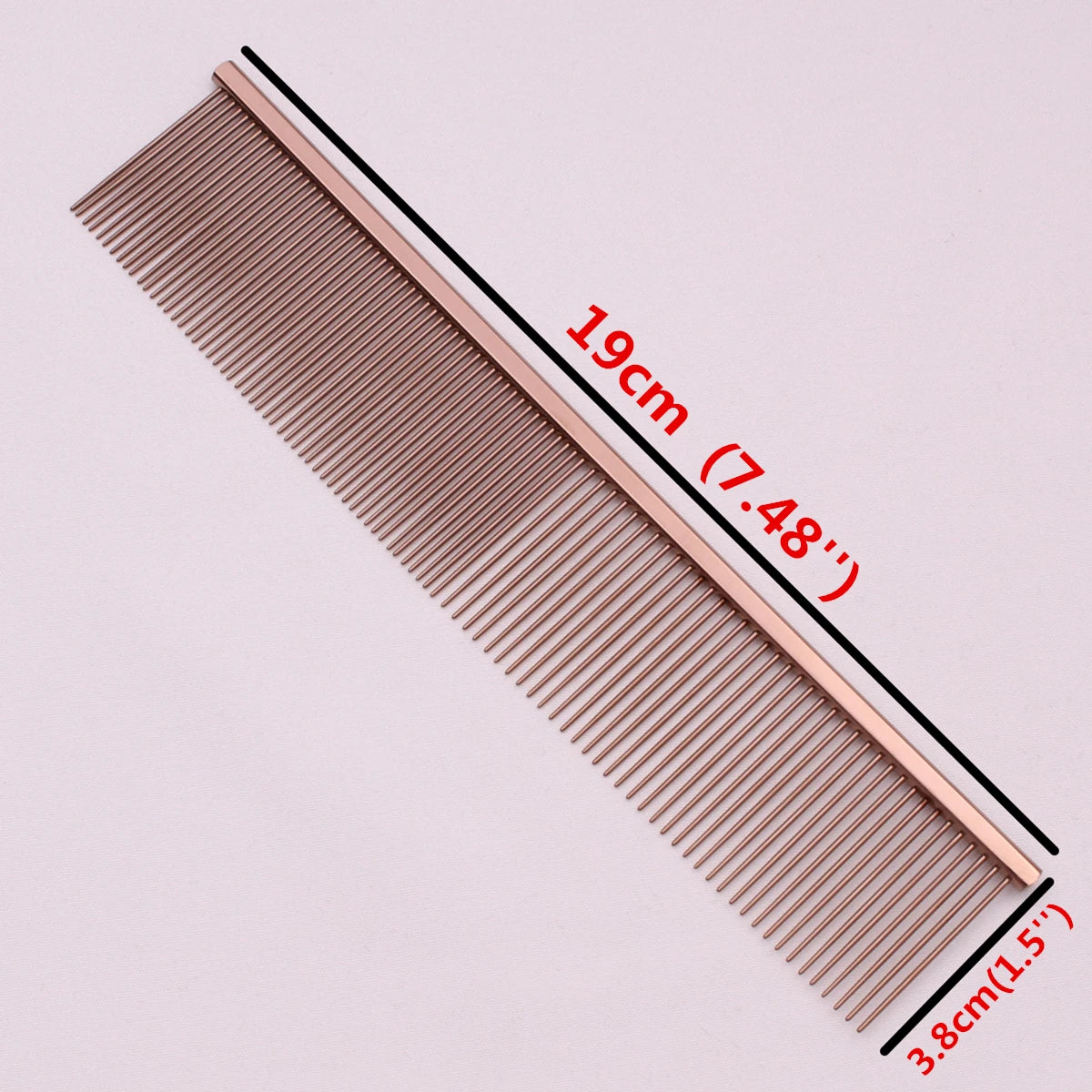 Copper Dog Grooming Combs For Pet Boundary Knot Massage Tools Professional Salon Cat Hair Cleaning Crescent Combs High Low Teeth