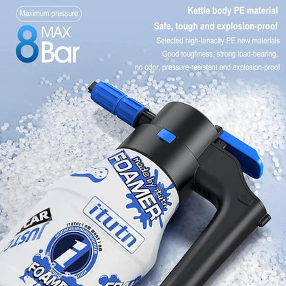 Electric Foam Sprayer for Car Wash Pro Snow Foam Cannon Generator Automatic Battery Powered Pressure Soap Sprayer for Car Care
