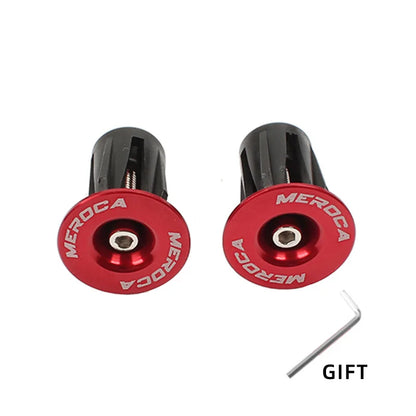 1 Pair Mountain Road Bike Handlebar End Plugs Aluminum Alloy Handle Bar End Cap BMX MTB Bike Grip Cover Bicycle Accessories