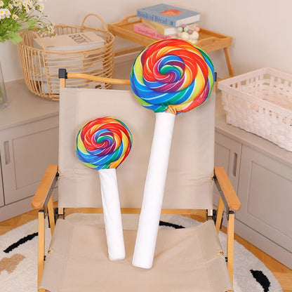 40/70CM New Funny Colour Lollipop Plush Toys Colorful Candy Plush Pillow Ball Toy Stuffed Soft Birthday Gifts Room Decoration